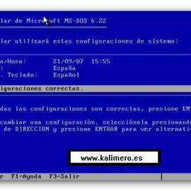 Instalación de MS-DOS 6.2