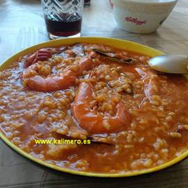 Arroz caldoso de marisco facil
