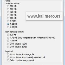 Crear imagenes de disquete desde archivos